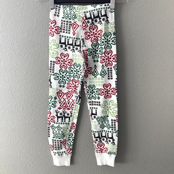 Hanna Andersson Holiday Reindeer Long John Pajamas - 5 or 110 - Picture 6 of 11